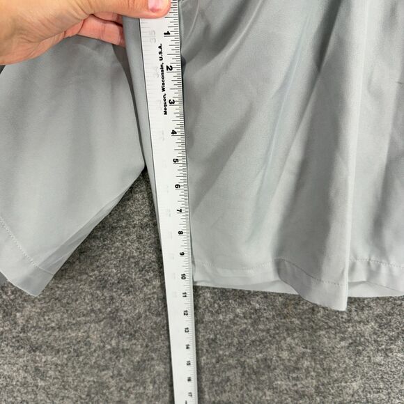 Izod Shorts Men 42 Gray High Rise Pleated Bermuda Pockets Regular Fit Comfort - Picture 5 of 8